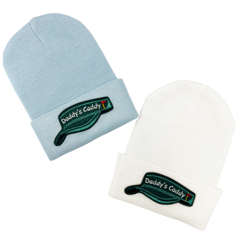 Daddy's Caddy - WHITE or Blue Newborn Boy Golf Caddy Visor - Sports Hospital Hat