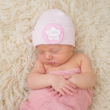 Little Sister Pink Newborn Girl Hospital Hat Infant Hat Newborn Hat