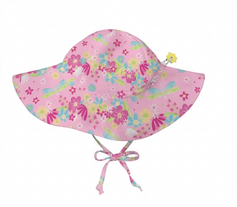 Wide Brim Sun Hat For Baby and Toddler Girl with UPF 50+ Rating Sun Protection - Machine Washable Infant Hat Newborn Baby Sun Hat