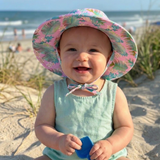 Personalized Aloha Floral Baby & Toddler Sun Hat – UPF 50+Summer Hat
