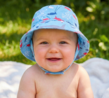 Red and Blue Fish Print Baby & Toddler Boy Sun Hat With UPF 50 Protection Infant Hat Newborn Hat (Copy)