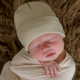 Oatmeal Newborn Baby Hospital Nursery Beanie Hat, Infant Hat Newborn Hat