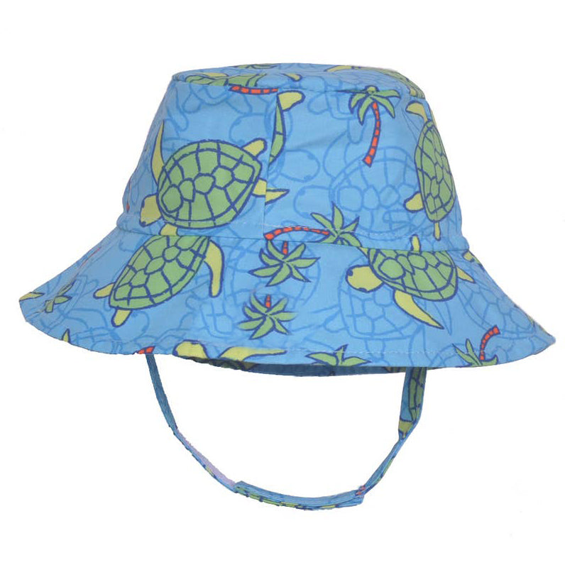Turtle Print Baby & Toddler Boy Sun Hat With UPF 50 Protection Infant Hat Newborn Hat
