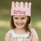 Personalized Yellow Felt Crown For Baby and Toddle (more colors available)
