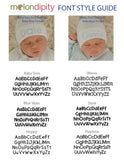 Personalized Shadow Stitch White Newborn Baby Boy Hospital Beanie Hat, Infant Hat Newborn Hat