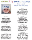 Personalized Blue Newborn Baby Boy Hospital Beanie Hat With White Pom Pom