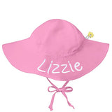 Personalized Light Pink Baby and Toddler Sun Hat with Sun Protection Infant Hat Newborn Summer Hat