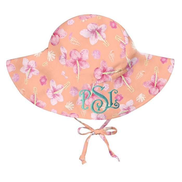 Wide Brim Sun Hat For Baby and Toddler Girl with UPF 50+ Rating Sun Protection - Machine Washable Infant Hat Newborn Baby Sun Hat