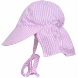 Personalized Pink and White Preppy Seersucker Stripe Sun & Swim Sun Hat for Baby Girls Newborn Hats Infant Summer Hat