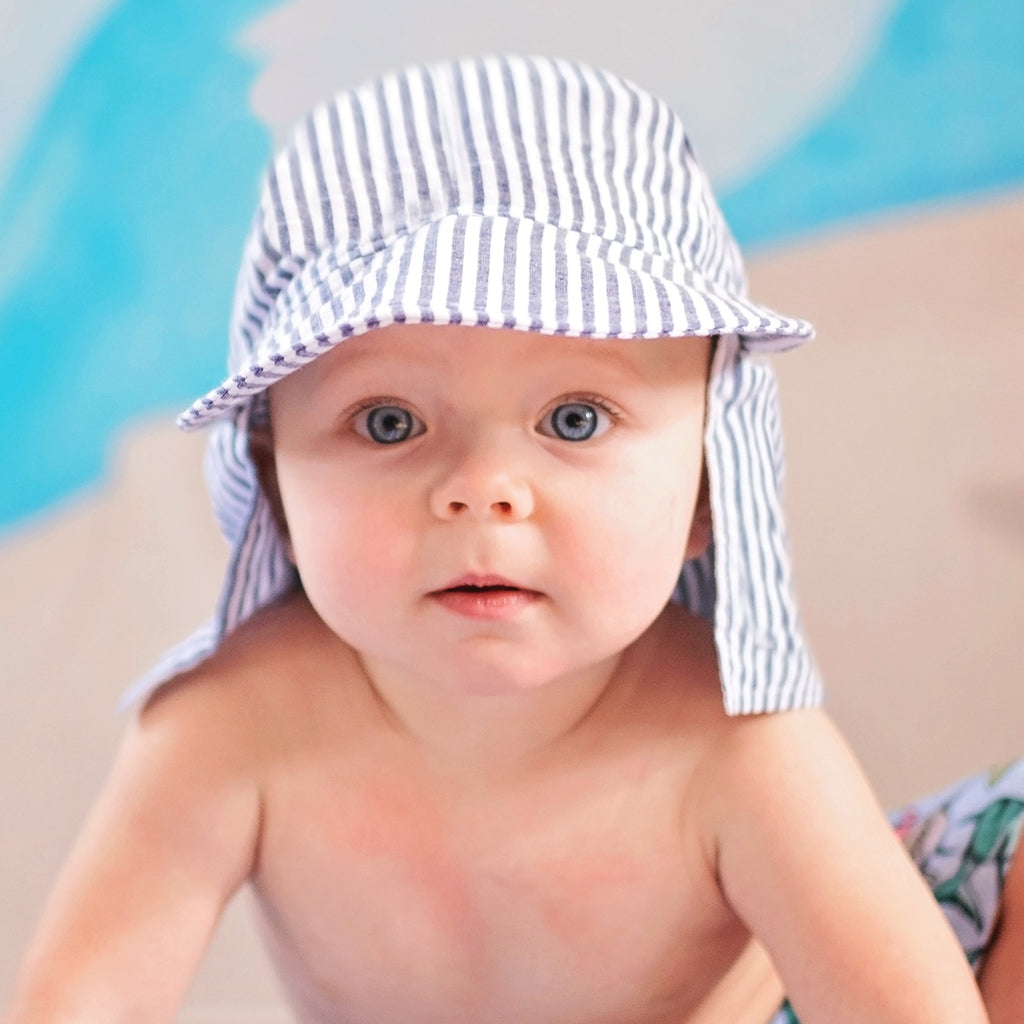 Personalized Baby Boys Sun Hat, 0-4 Year Old Size Infant Hat Newborn Summer Hat